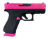 Glock 43X, 9mm, 3.41" Barrel, 15 RDs, Black/Pink Glitter 