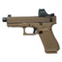 Glock 19X V w/ Holosun 407C, 9mm, 4.60" Threaded Barrel, 17 RDs, Flat Dark Earth 