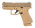 Glock 43X, 9mm, 3.41" Barrel, 15 RDs, Coyote Cerakote 