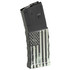 Mission First Tactical MFT Extreme Duty 5.56 30RD American Flag B/W, Magazine, 30 Rds, Black and White American Flag Graphic, Polymer 