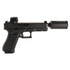 Glock 17 V Hush Puppy Kit w/ Vortex Defender, 9mm, 4.98" Threaded Barrel, 17 RDs, Black 