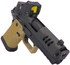 Staccato HD C4X w/ Trijicon RMR HD 3.25 MOA, 9MM, 4.00" Compensated Barrel, 15 RDs, FDE/DLC Black 