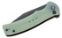 Civivi Cogent, Button Lock Folding Knife, Plain Edge, Natural G10 Handle, Black 