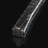 Ocaso Solstice, CPM S35VN Straight Back Blade, Flipper Liner Lock, Laser Engraved Topo Titanium Handle, Black PVD blade 
