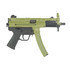 Heckler & Koch SP5K-PDW, 9mm, 5.83" Threaded Barrel, 30 Rds, 2 Magazines, Bazooka Green 