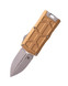 Microtech Exocet II, Double Action OTF Automatic Knife, 2.34" Double Edge Blade, M390MK Steel, 6061-T6 Aluminum Handle, Apocalyptic Finish, Tan 