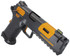 Stealth Arms Platypus Comp, 9MM, 5.00" Compensated Barrel, 17 RDs, Tequila Sunrise / Black 