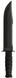 Ka-Bar Big Brother, 9.38" Fixed Blade, Black 1095 Cro-Van, Black Kraton G Handle, Includes Sheath 