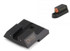 Night Fision Perfect Dot NS Set, Orange Front + Square Black Rear, Black Nitride 