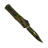 Microtech Combat Troodon Bowie Gen III, OD Green/Tan Black Splatter, 9.50" Overall Length 