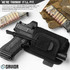 Savior Equipment Universal Pistol Holster, Paracord Retention Strap, Hook Backing, Obsidian Black 