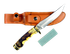 Ruko RUK0080-CS, 5" Fixed Blade Hunting Knife, Delrin Handle 