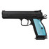 CZ USA TS 2, .40 S&W, 5.28" Barrel, 17 Rds, Blue Aluminum Grips - 806703912226 