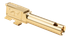Zaffiri Precision Glock 43/43X Integrated Blowhole System Barrel, Gold TiN 
