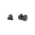 Night Fision P320 Optics Ready Stealth Series Night Sight Set, Yellow Front Ring, Black Rear, Black Finish 