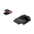 AmeriGlo Trooper, Green Tritium/Orange Front & Green Tritium Rear Night Sight Set, Black 