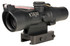 Trijicon Compact ACOG, 2x20mm, Red 55gr .223 RTR Horseshoe Dot Reticle, Dual Illuminated, Includes Q-LOC Mount, Matte Black 