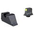 Trijicon HD XR Night Sights, Fits Glock Standard Frame Models, Green Tritium Yellow Front, Black U-Notch Rear, Black Finish 