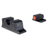 Trijicon HD XR, Night Sights for S&W M&P C.O.R.E and M&P M2.0 Optics Ready, Orange Front/Black Rear, Black Finish 