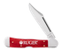 Case Ruger Smooth Old Red Bone CopperLock, Folding Knife, Stainless Steel Blade, Smooth Red Handle 