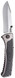 S.O.G SOG-SW1011-C Sideswipe, 3.40" Blade, Gray Anodized Aluminum/G10 Handle, Bead Blasted Finish 