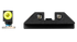 Tapco Tritium Sight Set, Optic Ready, Black Steel 