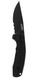 S.O.G SOG-TAC Auto, 3.43" Folding Part Serrated, Black TiNi Cryo D2 Steel Blade, Black Micro-Textured Anodized Aluminum Handle 