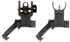 Aim Sports MT45FS, AR-15 45 Degree Low Profile Flip-Up Sight Set, Black Anodized 