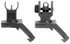 Aim Sports MT45FS, AR-15 45 Degree Low Profile Flip-Up Sight Set, Black Anodized 