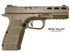 Rock Island - Armscor STK100, 9MM, 4.50" Barrel, 17 Rds, Optic Ready, Coyote Tan 