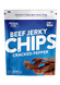 Wicked Cutz Cracked Pepper Beef Jerky Chips, Gluten Free, 28G Protein Per Bag 