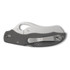 Spyderco Gooney, Folding Knife, 3.44" Serrated Reverse S Blade, Gray G-10 Handle, Satin Finish 