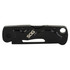 SOG Centi II, Folding Keychain Knife, 2.10" Blade, Black Stainless Steel Handle, Black Oxide Finish 