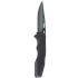 SOG Salute, Folding Knife, 3.63" Clip Point Blade, Black G10 Handle, Hardcased Black Finish 