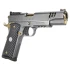 Girsan MC1911 Negotiator Match, 10MM, 5.00" Barrel, 9 Rds, Threaded Barrel, Titanium Nitrate with Black and Gold Accents 