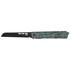 CRKT Zephyr, Folding Knife, 3.22" Sheepsfoot Blade, 14C28N Stainless Steel, Black TiNi Finish, Green/Black G-Mascus G10 Handle 