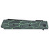 CRKT Zephyr, Folding Knife, 3.22" Sheepsfoot Blade, 14C28N Stainless Steel, Black TiNi Finish, Green/Black G-Mascus G10 Handle 