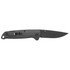 SOG Adventurer LB, Folding Knife, Black GRN Handle, Black TiNi Drop Point Blade, Black 