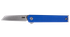 Columbia River CEO Microflipper, 12C27 Sandvik Stainless Steel Sheepsfoot Blade, Blue Handle, Folding EDC Knife 