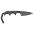 CRKT Minimalist Drop Point, Fixed Blade Neck Knife, Black Stonewash 