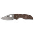 Spyderco Lil Native Lightweight, Folding Knife, 2.42" CPM 15V Blade, Brown FRN Handle, Stonewashed Finish 