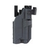 BlackPoint Tactical Slick Duty Light Holster with Hood, Fits Glock 17 with Light, Right Hand, Black Kydex 