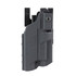 BlackPoint Tactical Slick Duty Light Holster with Ejection Port Lock, Outside Waistband Duty Holster, Fits Glock 19/45 with Light, Right Hand, Kydex, Black 