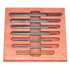 Lyman Gunsmith’s Punch Set, Steel Punches with Brass Drift Punch, Wood Block Stand 
