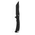 SOG Pillar Tanto FX, Fixed Blade Knife, Black Linen Micarta Handle, Black PVC Finish 