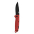 SOG Adventurer LB, 3.00" Black PVD Drop Point Blade, Red GRN Handle, Lockback Folding Knife 