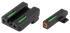 Truglo TFX Pro, Tritium/Fiber Optic Handgun Sights, Steyr M-A1/C-A1/S-A1/L-A1, Black 