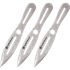 SW Knives Bullseye Throwing Knives, Set of 3, 10.00" Overall Length, Stainless Steel 