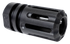 Angstadt Arms Flash Hider, 9mm Luger, 1/2"-28 TPI Threads, 1.75" OAL, Black Hardcoat Anodized Steel 