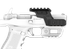 Recover Tactical Brace Upper Rail, MIL-STD-1913 Picatinny Rail, Glass-Reinforced Polymer, Black 